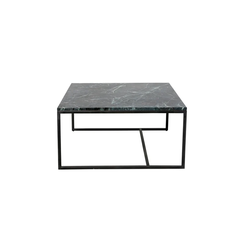 Vierkante Marmeren Salontafel - Groen - Will - 70×70×36,5cm