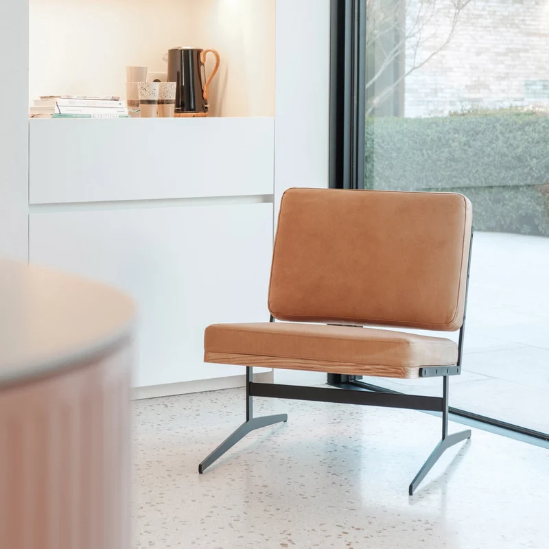 Leesstoel - Lucy - Cognac Leder