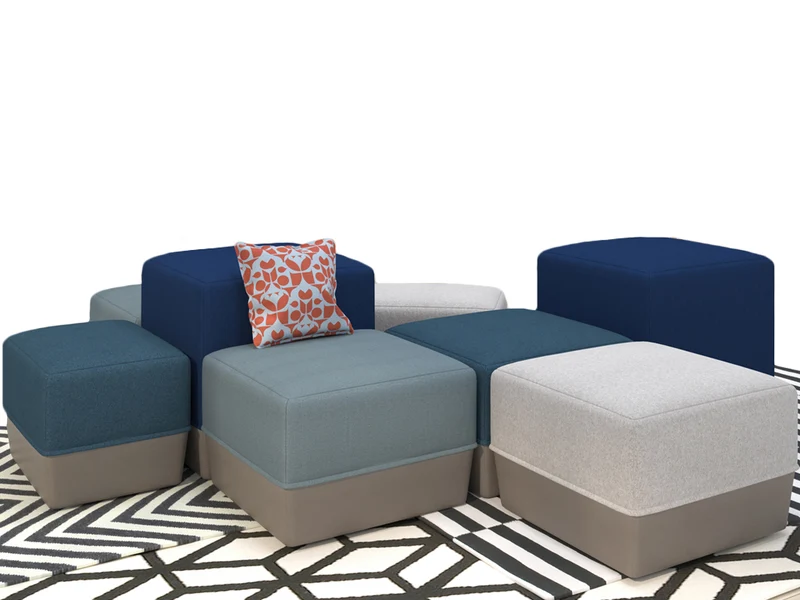 Ensemble d’assises carrées et rectangulaires - Série Stad