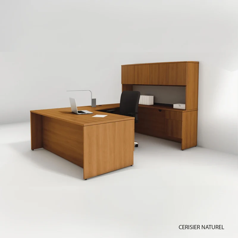 Bureau en U avec étagère, Concept 400E