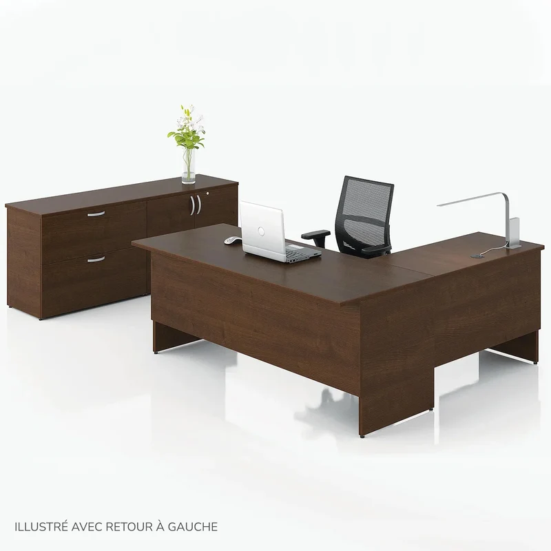 Bureau en L avec rangement, Concept 300