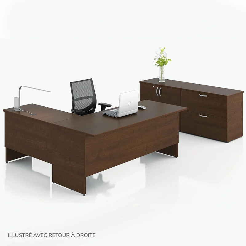 Bureau en L avec rangement, Concept 300