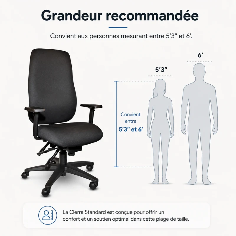Chaise ergonomique Cierra Standard