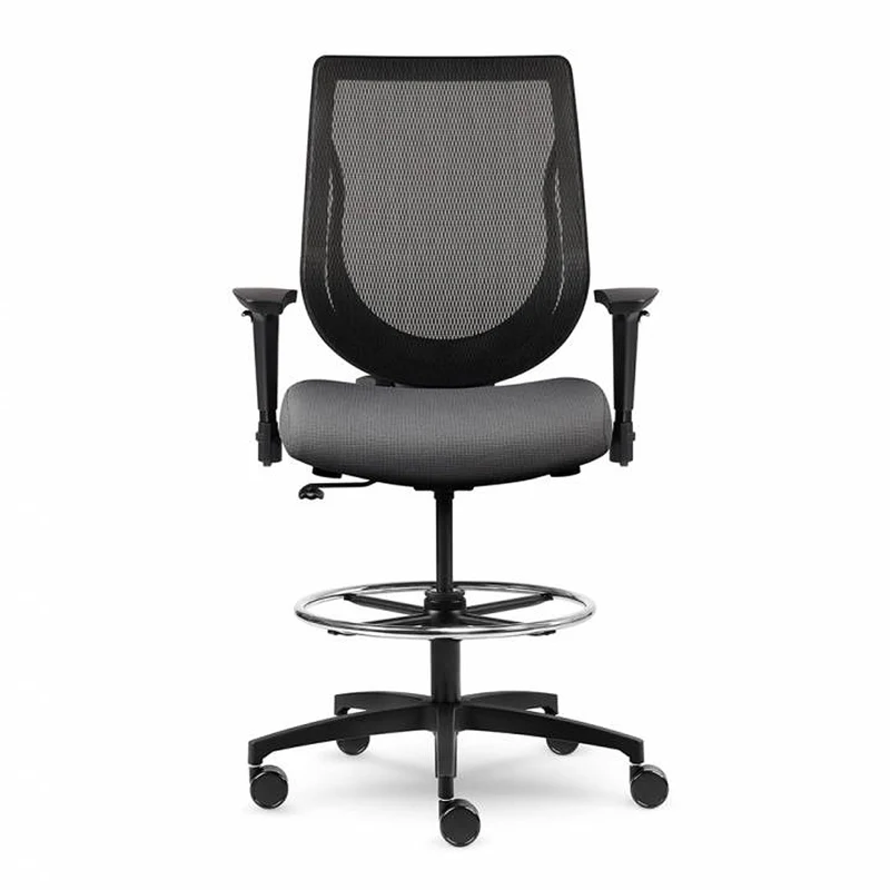 Tabouret ergonomique avec dossier en maille Youtoo