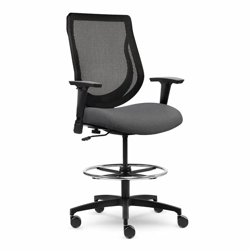 Tabouret ergonomique avec dossier en maille Youtoo