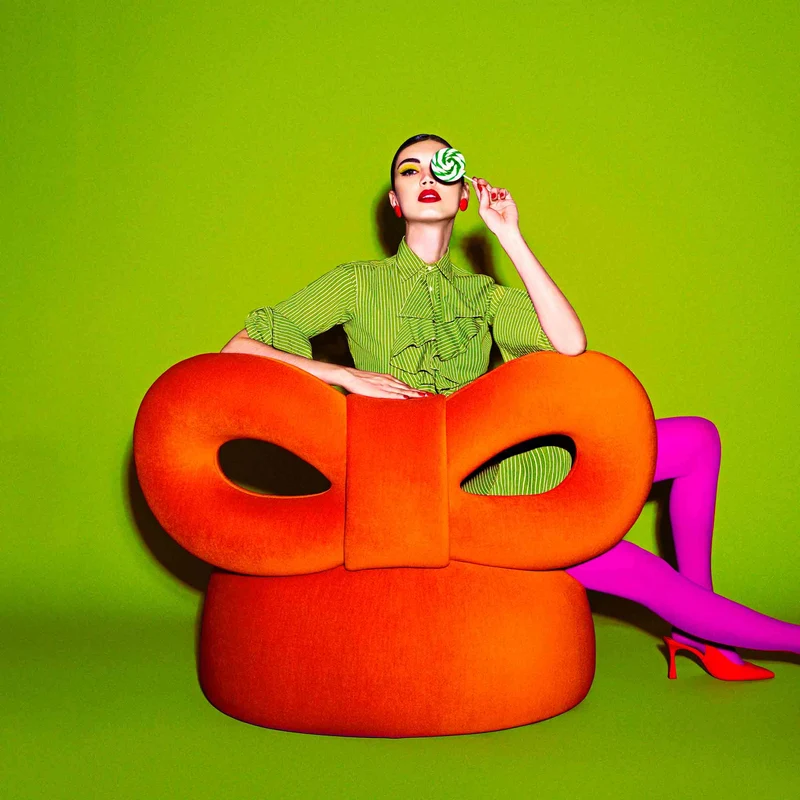 Armchair RIBBON by Nika Zupanc for Qeeboo