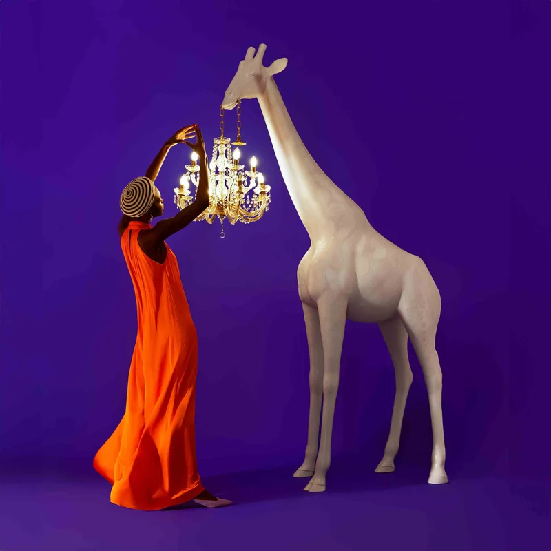 Floor Lamp GIRAFFE IN LOVE M by Marcantonio for Qeeboo