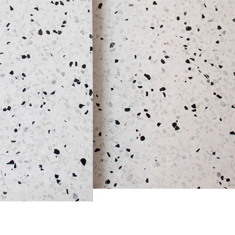Rechthoekige salontafel - Miles - Wit Terrazzo - 55cm