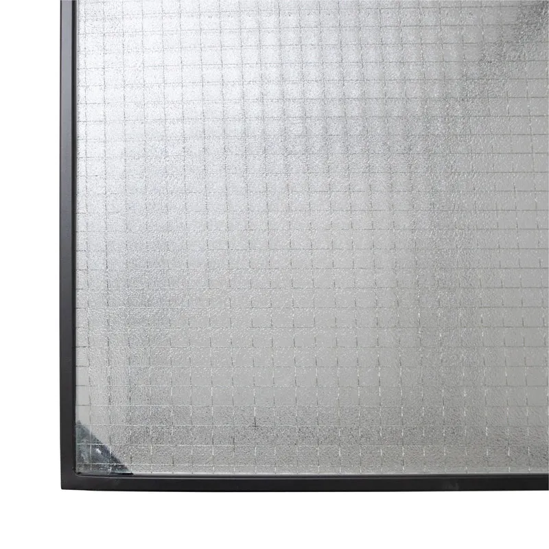 Glazen Bijzettafel - Annaliz - Glas/Zwart Metaal - 40×40×50cm