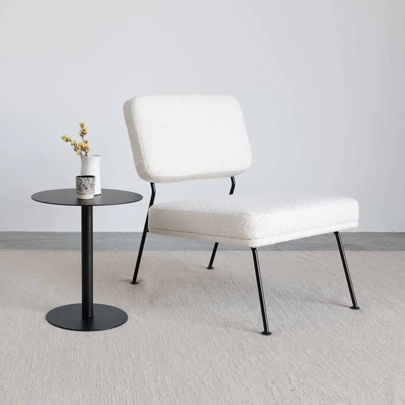 Emma Stoel - Boucle Wit - Zwart