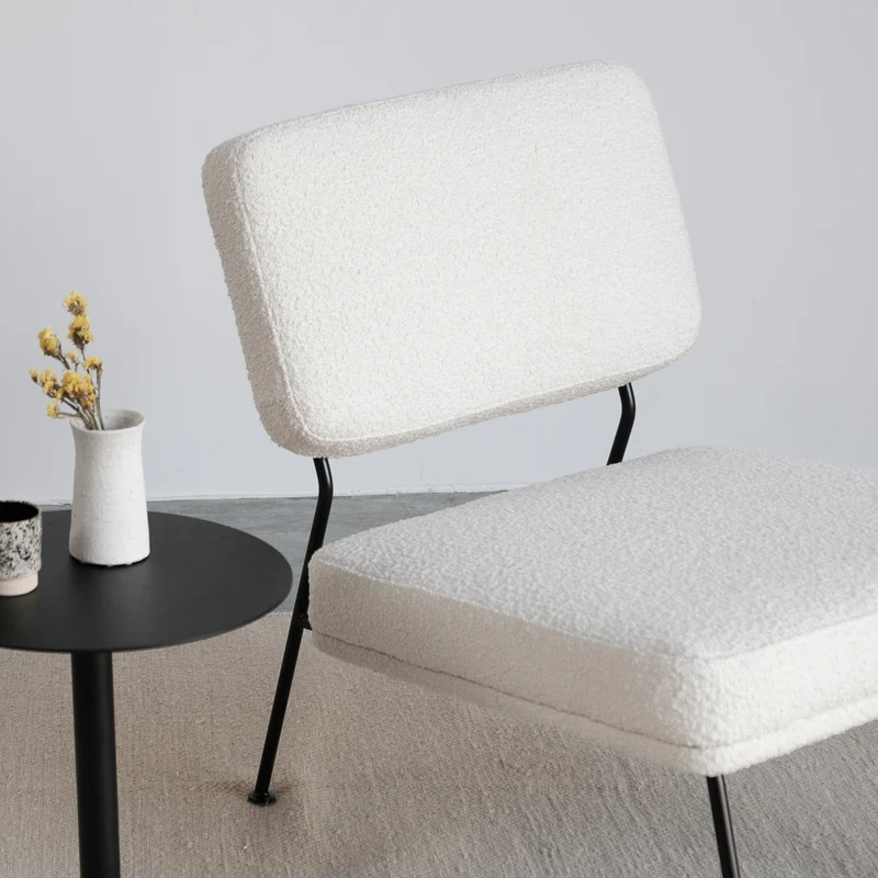 Emma Stoel - Boucle Wit - Zwart