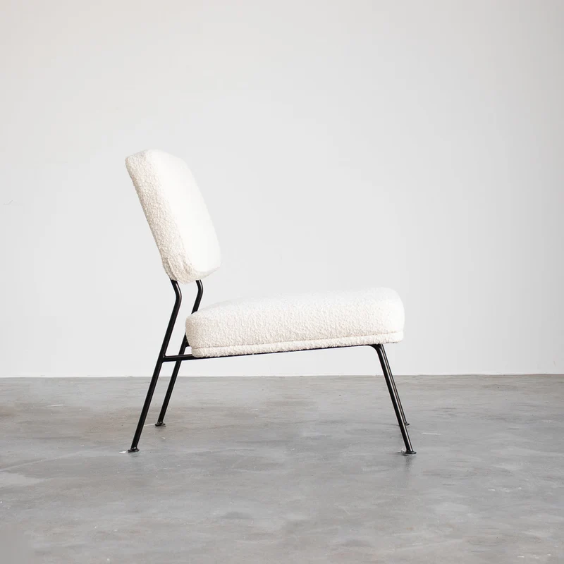 Emma Stoel - Boucle Wit - Zwart