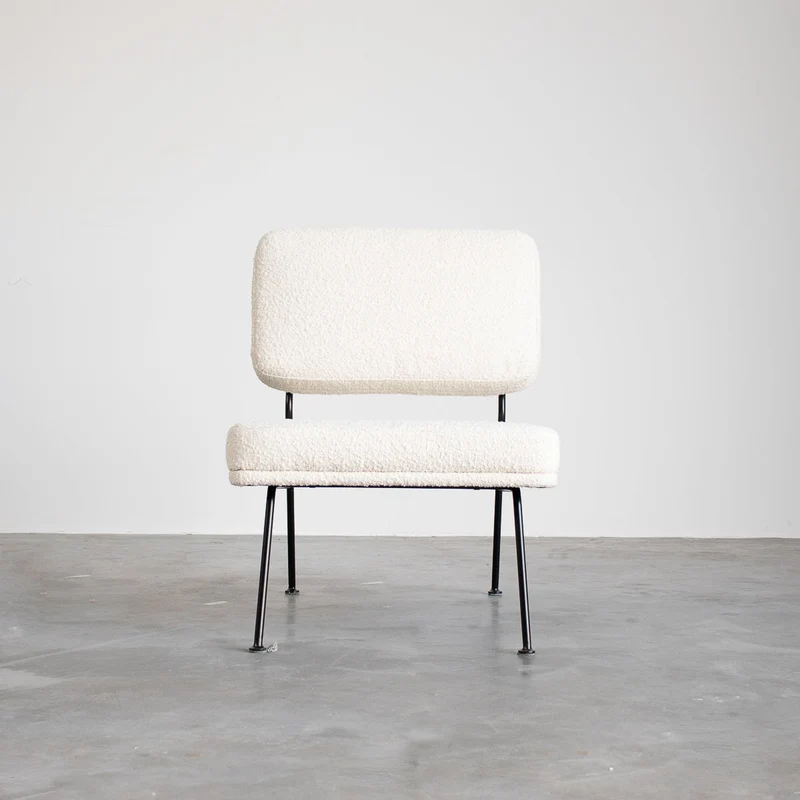 Emma Stoel - Boucle Wit - Zwart