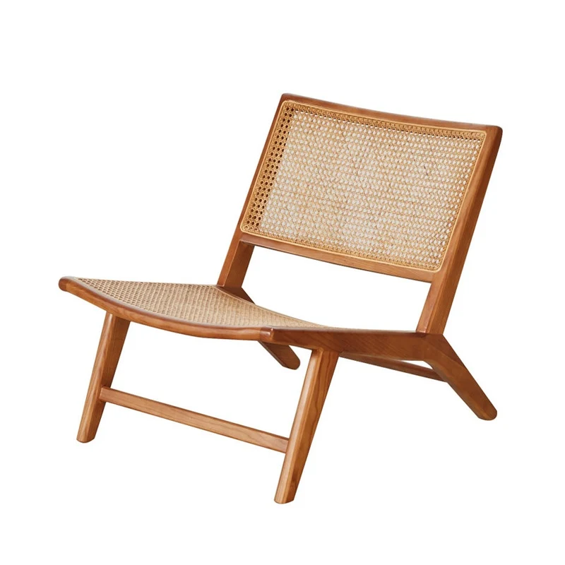 Rieten Fauteuil - Flora - Walnoot