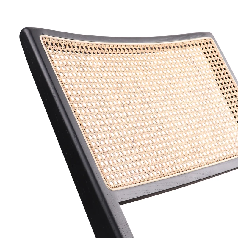 Rieten Fauteuil - Flora - Zwart
