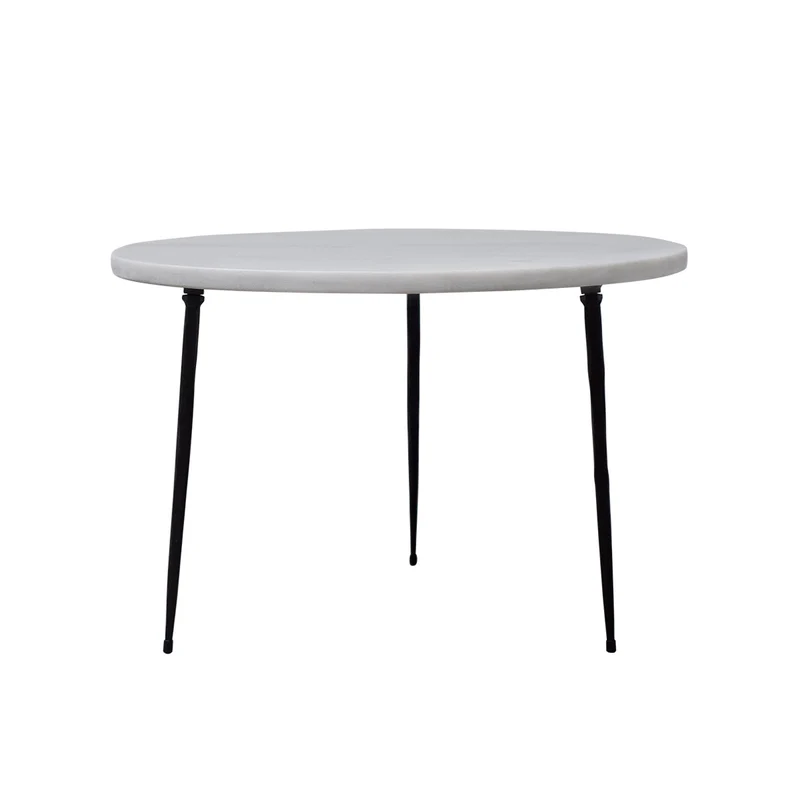 Bijzettafel Florence - Grieks Wit Marmer - 50×50×32cm