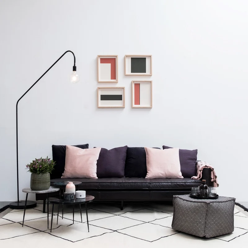 Bijzettafel Florence - Zwart Marmer - 50×50×32cm