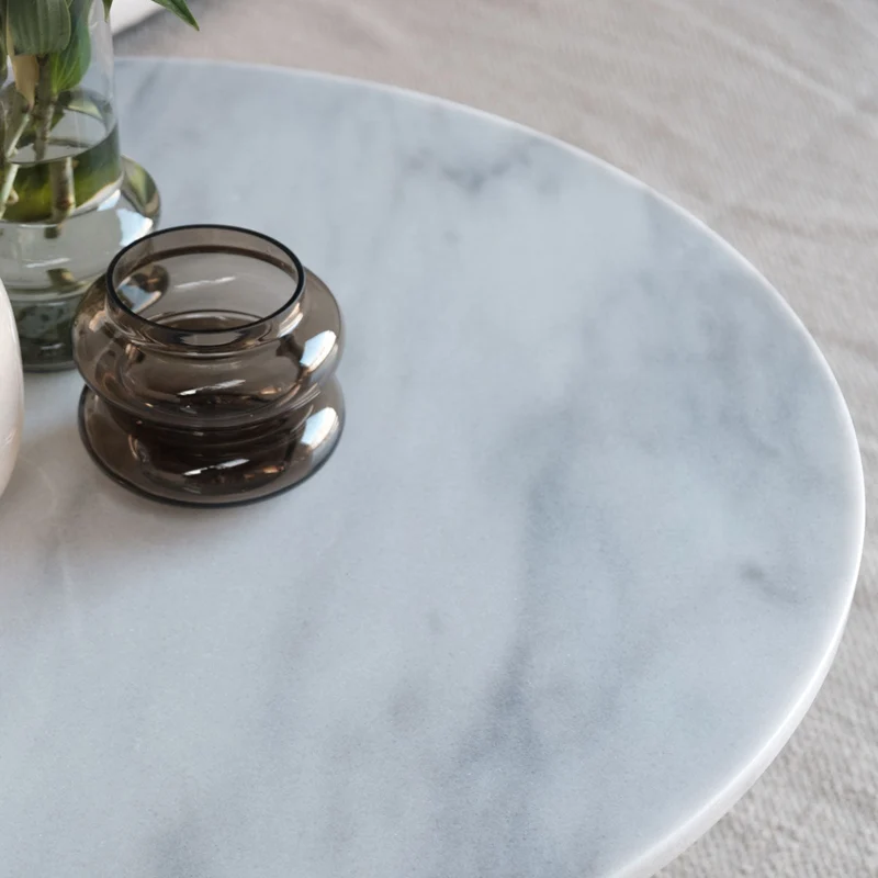 Salontafel - Kay - Wit Marmer - 80×80×35cm