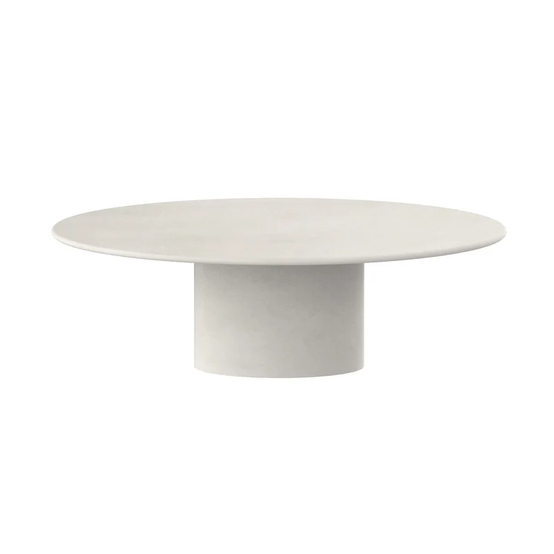 Hector organische mortex look eettafel - Ovaal - Microskin