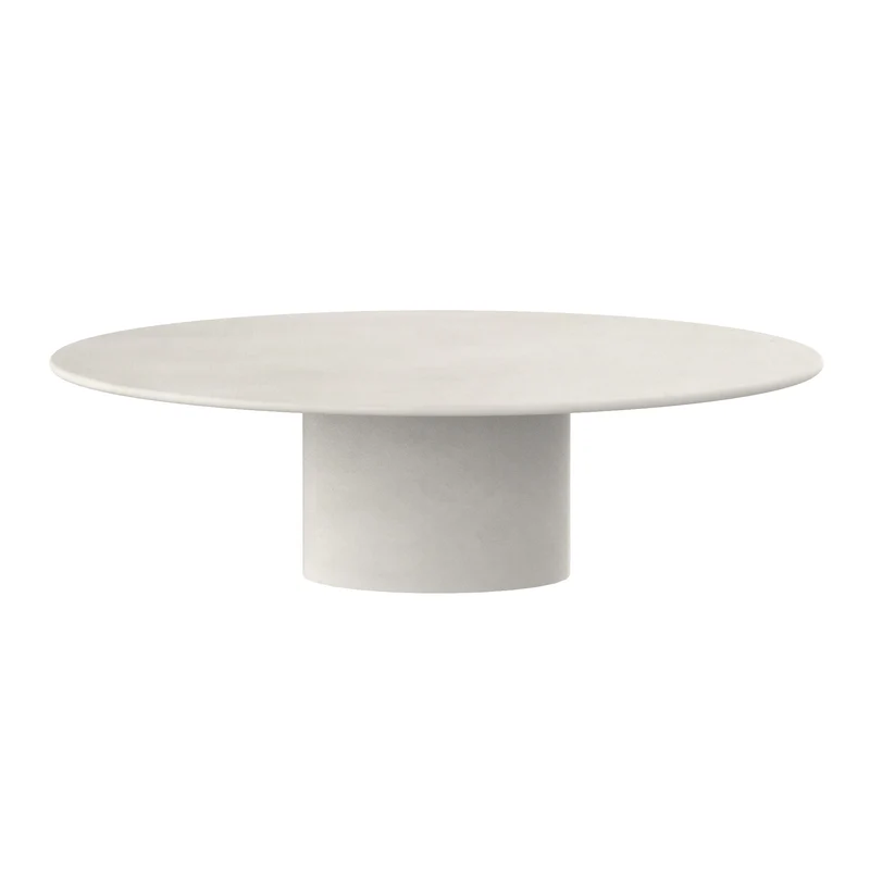 Hector organische mortex look eettafel - Ovaal - Microskin