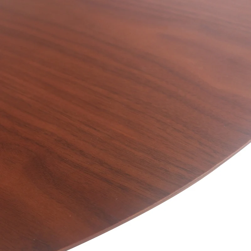 Ronde Eettafel met Schuine Rand - Walnoot - Ø125cm