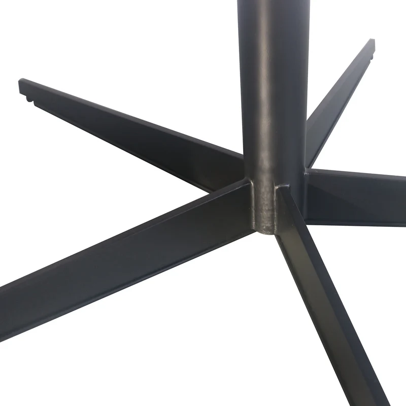 Ronde Eettafel met Schuine Rand - Walnoot - Ø125cm