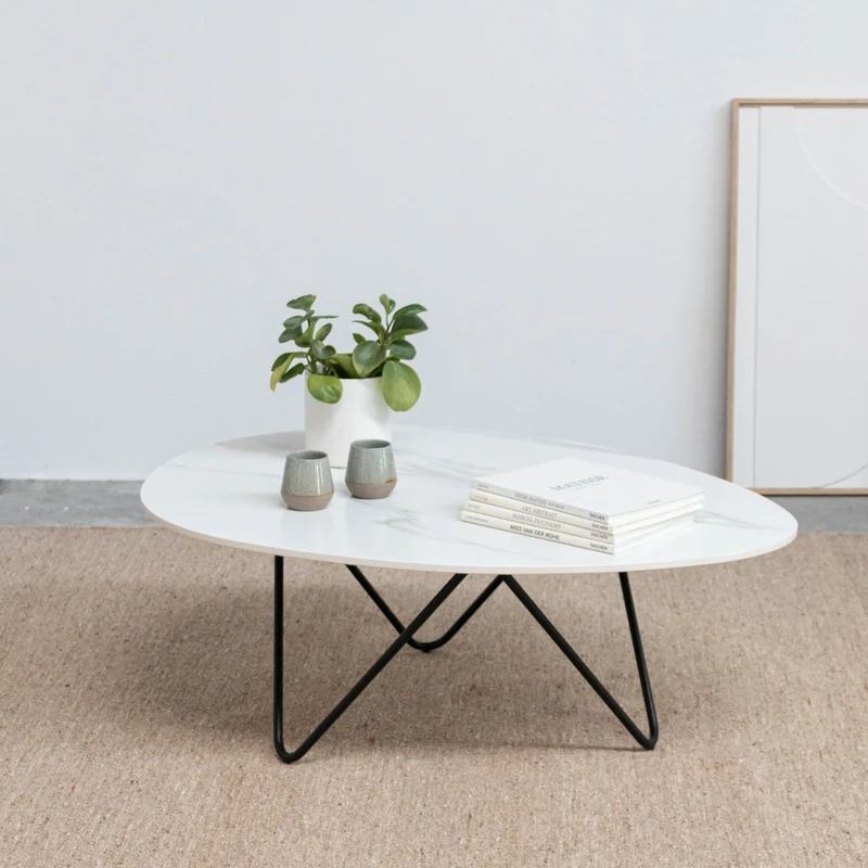 Keramische Salontafel - Richard - Calacatta Wit Keramiek