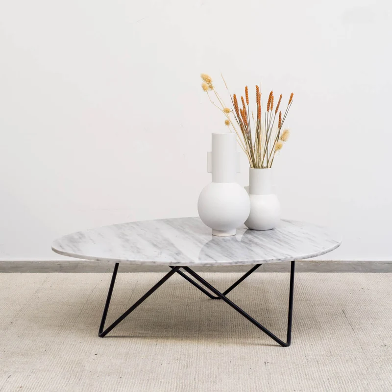 Wit marmeren Salontafel - Richard