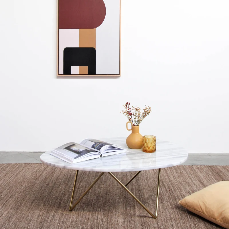 Wit marmeren Salontafel - Richard