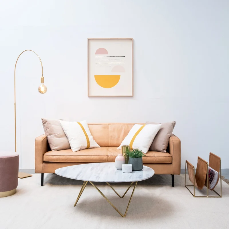 Wit marmeren Salontafel - Richard