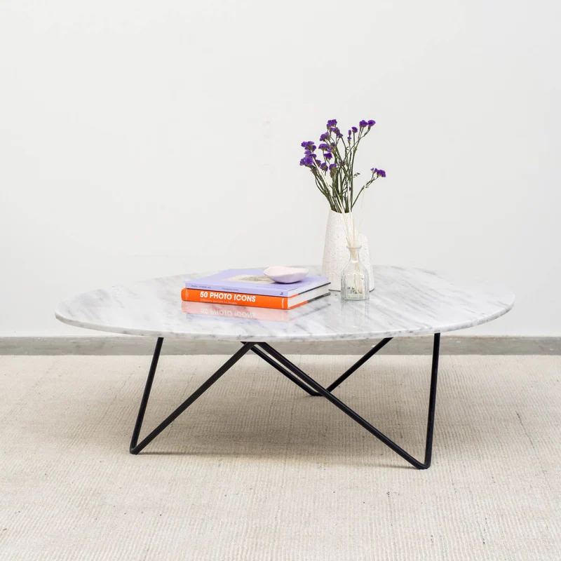 Wit marmeren Salontafel - Richard