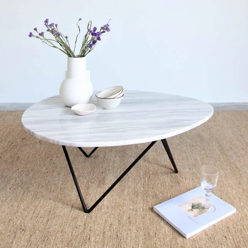 Wit marmeren Salontafel - Richard