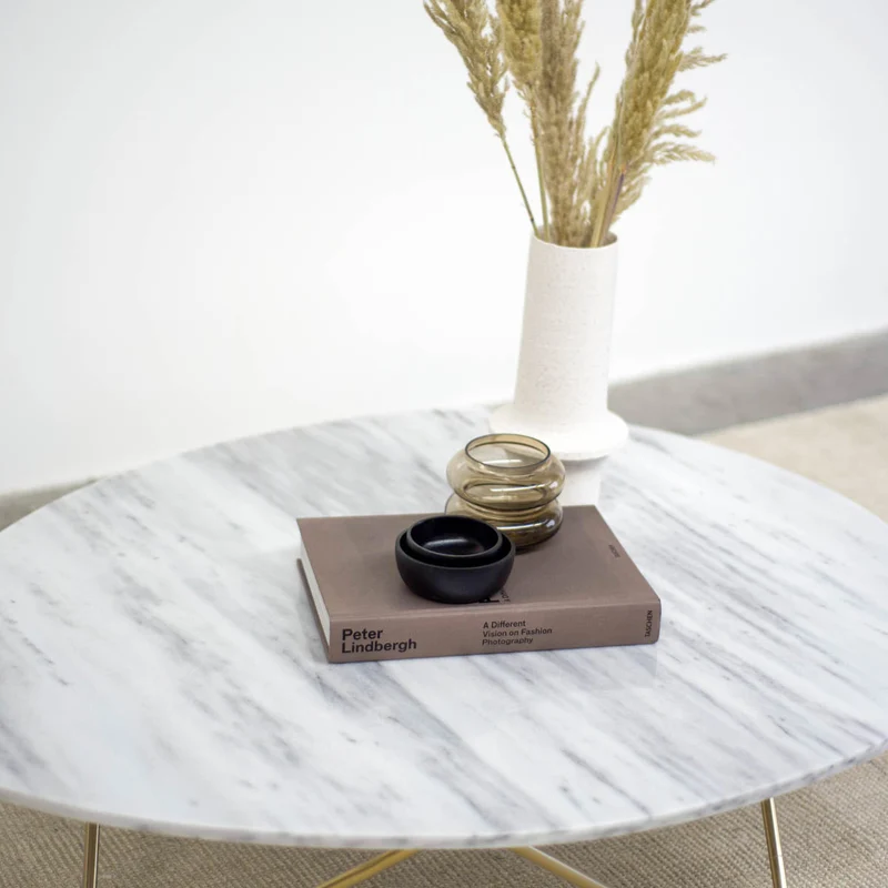 Wit marmeren Salontafel - Richard