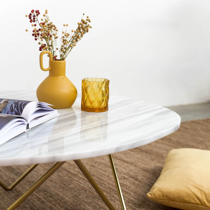 Wit marmeren Salontafel - Richard