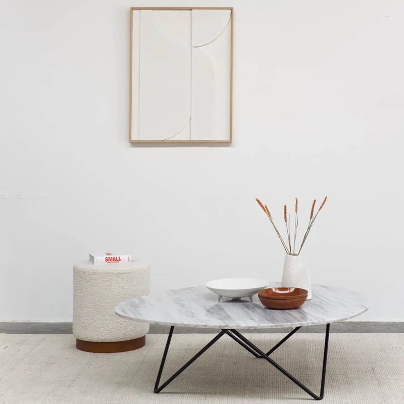 Wit marmeren Salontafel - Richard