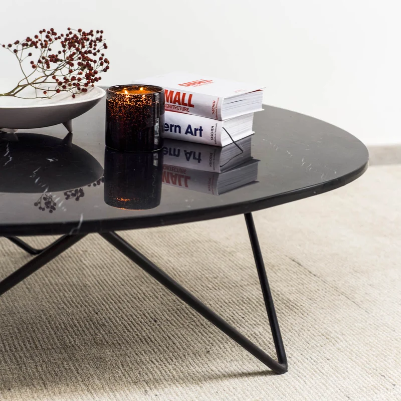 Marmeren Salontafel - Richard - Zwart Marmer
