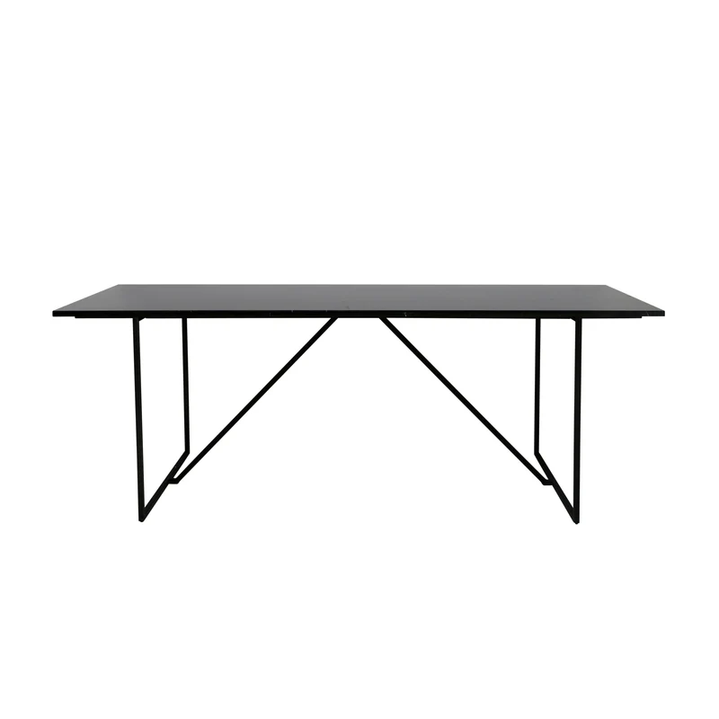 Rechthoekige eettafel - Lisa - Zwart Marmer - 210cm