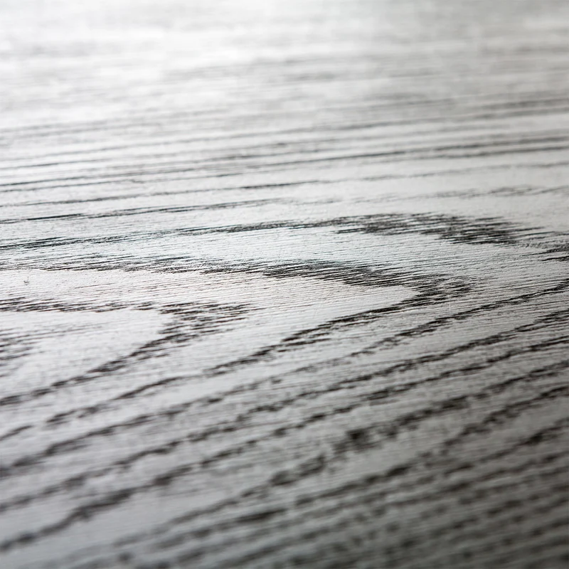 Ronde eettafel met Houten Blad - Zwart - Ø125cm