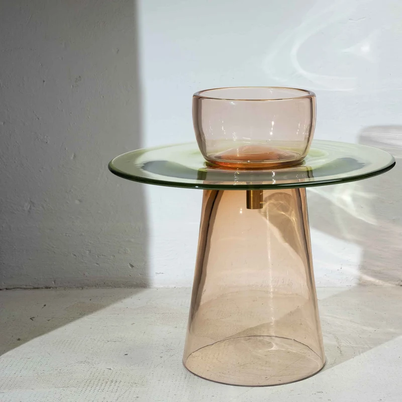 Murano Glass Coffee Table ANGEL by Paritzki & Liani for Purho