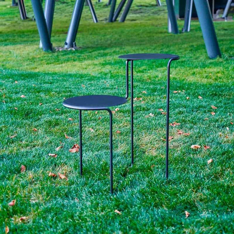 Outdoor Steel Side Table BISTABLE by Enrico Girotti for LapiegaWD