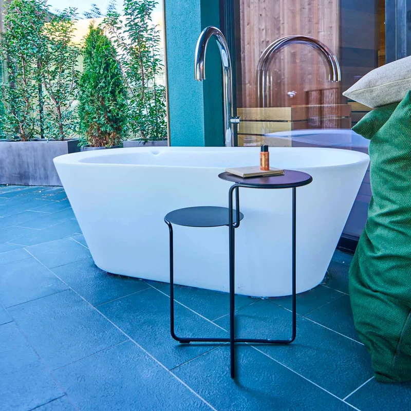 Outdoor Steel Side Table BISTABLE by Enrico Girotti for LapiegaWD