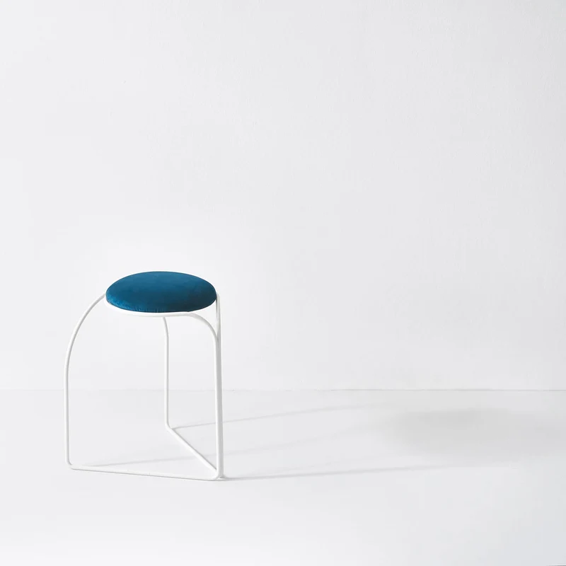 Upholstered Low Stool FLOW LOW by Enrico Girotti for LapiegaWD
