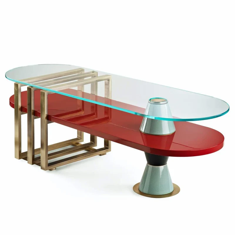 Oval Coffee Table PALM by Piero Angelo Orecchioni for Marioni
