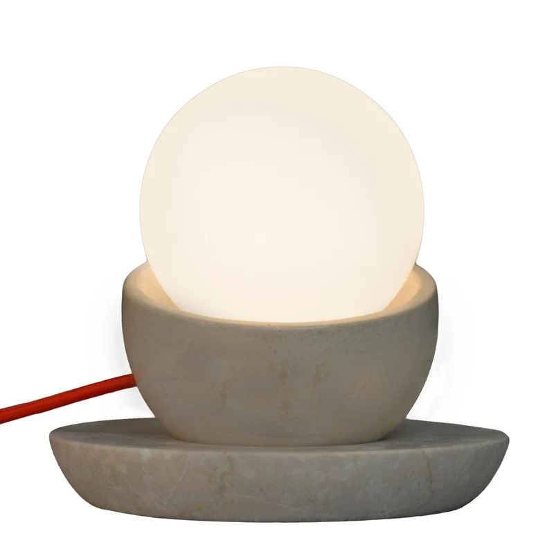 Stone Table Lamp LUNA by Hi.Project for Brillamenti