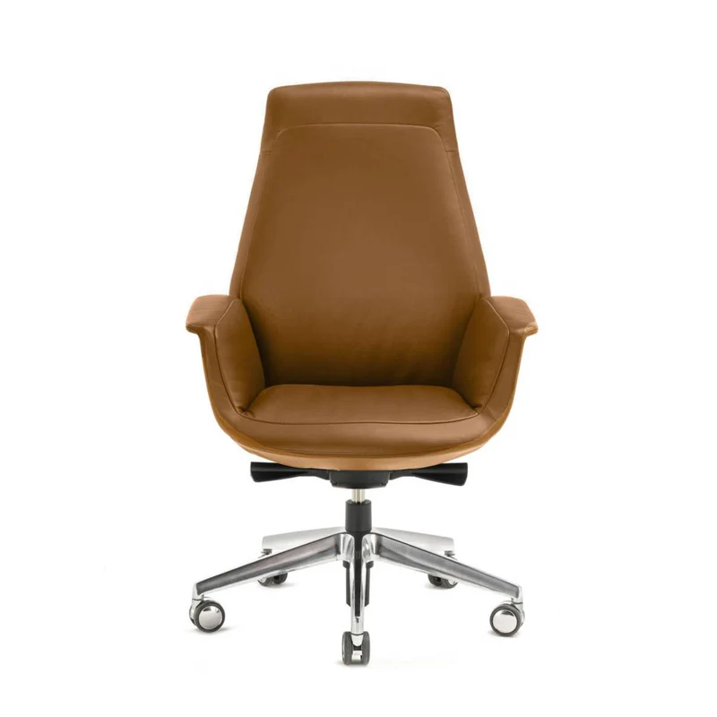 Office Swivel Chair with Wheels DOWNTOWN EXECUTIVE by Jean-Marie Massaud for Poltrona Frau