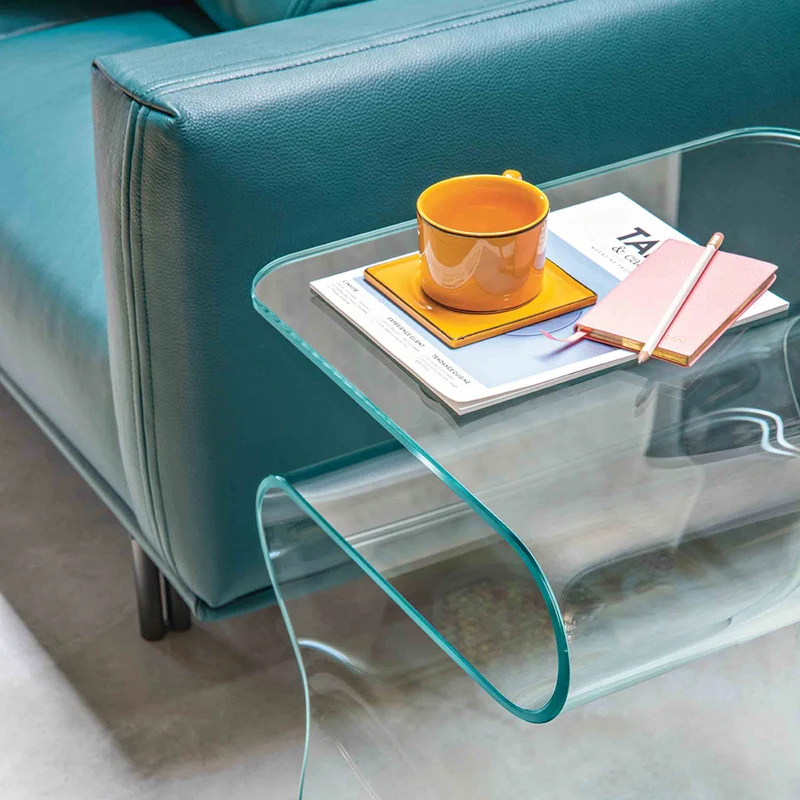 Glass End Table TOKI by Setsu e Shinobu Ito for FIAM