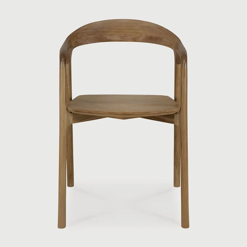 Ethnicraft - Bok Dining Chair Teak/Teak Brown(avec accoudoir)
