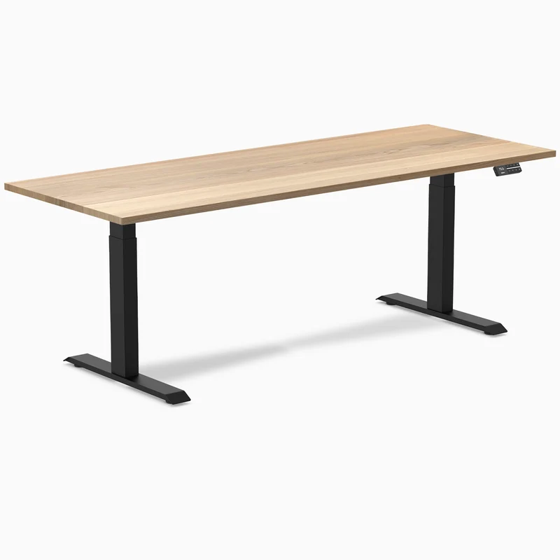 Almost Perfect Desky Dual Hardwood Sit Stand Desk