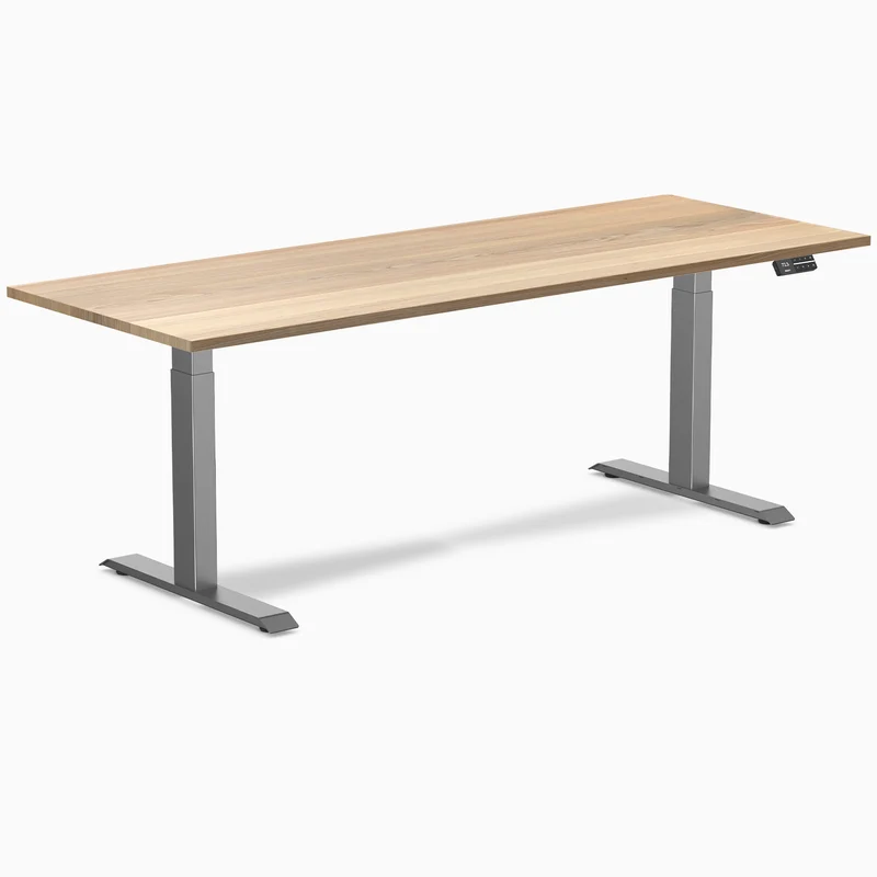 Almost Perfect Desky Dual Hardwood Sit Stand Desk