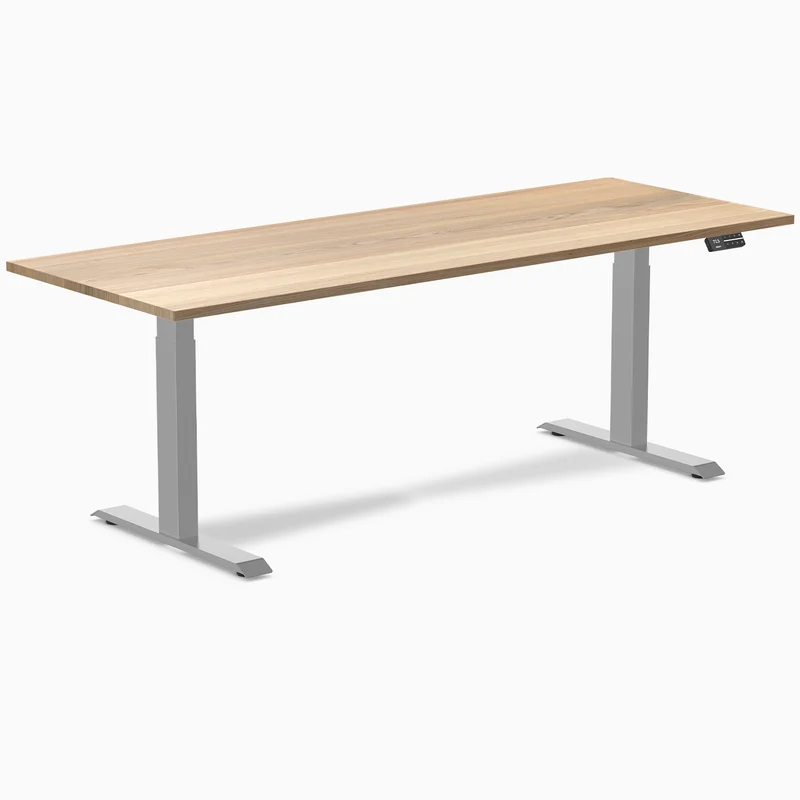 Almost Perfect Desky Dual Hardwood Sit Stand Desk